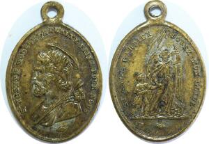 Q8280 Médaille St Joseph Modèle de Pureté St Ange Gardien