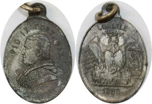 Q8283 Medal Vatican Papal States Pope Pie IX Concile 1869 