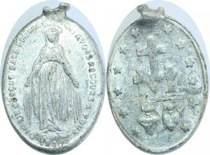 Q8285 Medaille Vierge O Marie Sans Péché Priez Pour Nous 1830