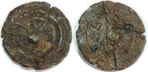 Q8301 Bouton de Manchette Monnaie à identifier 