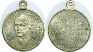 Q8308 Médaille Archevèque Georges Darboy Aux martyrs de la commune 1871 SUP
