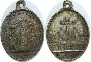 Q8314 Médaille Basilique Notre Dame de Fourvière Jesus SUP