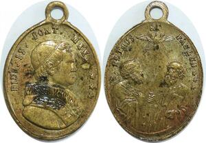 Q8316 Medal Vatican Papal States St Petrus St Paulus