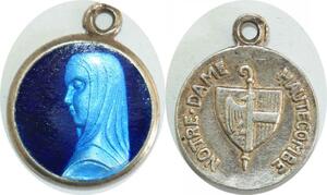 Q8323 Médaille Notre Dame de Hautecombe Blason Saint-Pierre-de-Curtille 73310
