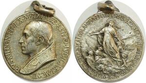 Q8349 Medal Papal States Vatican Pope Mistruzzi Pius XII 1950 Silver AU