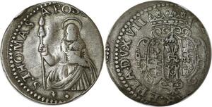 Q8585 Italian States Parma Lira Francesco Farnese 1694-1727 Silver - Offer