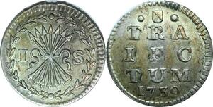 Q8589 Netherlands Utrecht Stuiver Bezemstuiver 1739 Silver AU --&gt; Make Offer