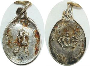 Q8613 Medal Vatican Papal States Pie IX couronné 1855 ->Make offer