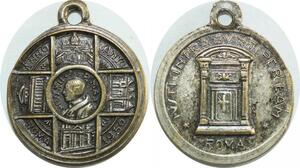 Q8614 Medal Vatican Papal States Pivs XII Anno Sancto 1950 Roma Silvered