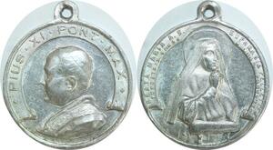 Q8635 Medal Vatican Papal States Pius XI Beata Maria AU ->Make offer