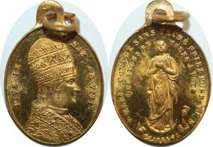 Q8642 Medal Vatican Papal States Pius IX Pont Max An 8 1870 SUP SPL >Offer