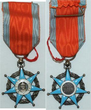 R1154 Médaille Ordre du Mérite Social Travail avec ruban AU SUP ->Make Offer