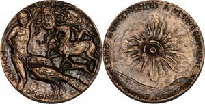 R1202 Médaille Romains Oplontis Pompei Naples Herculanum Vesuve Volcano 79 SUP