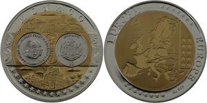 R1329 Medal Monaco 10 Euros 2003 Prince Rainier Albert Silver 999% PF Proof BE