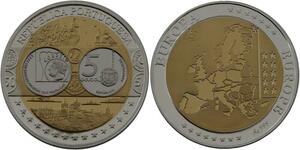 R1335 Médal Portugal 5 Euros Timbre Post 2003 Silver 999% PF Proof BE -> M Offer