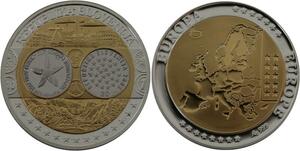 R1336 Medal Slovenia 30 Euros EU Presidency 2008 Silver 999% PF Proof BE > Offer