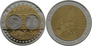 R1340 Medal Netherlands Euros Silver 999% PF Proof BE -> Make offer