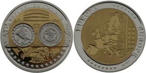 R1343 Medal Italy 10 Euros EU Presidency 2003 Silver 999% PF Proof BE -> M Offer