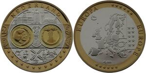 R1345 Medal Netherlands Euros Silver 999% PF Proof BE -> Make offer