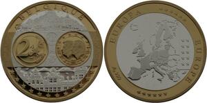 R1359 Medal Belgique 2 Euros Duc Henri Albert II 2005 Silver 999% PF Proof BE