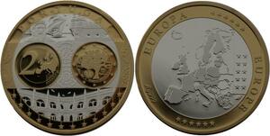 R1361 Medal Portugal 2 Euros EU Presidency 2007 Silver 999% PF Proof BE >M offer