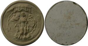 R1434 Rare Sceau Cour Duc de Bourgogne Avallon Dijon 1388 SUP >Make Offer