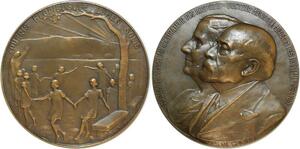 R1561 Rare Médaille Médecine Dr Mouisset Médecin Hopitaux Lyon 1935 J Chorel SUP