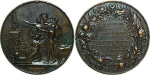 R1586 Médaille Panckoucke Premier dictionnaire médical encyclopédique 1824 Paris