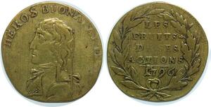 R1644 Italy Token Campagna Militare Heros Buonaparte Napoleon 1796 -> Make offer