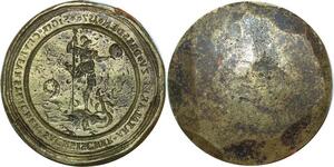 R1652 Unique Gemany Saxony Sceau Matrix Seal Dresden Hercule Artillerie 1578 