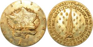 R1724 Médaille Charles de Gaulle Flamme Résistance Albert Jaeger N°1332 SUP