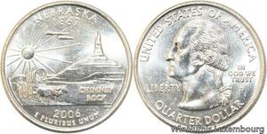 R1751 USA Nebraska Quarter 1/4 Dollar Chimney Rock 1867 2006 UNC -> Make offer