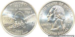 R1757 USA Missouri Quarter 1/4 Dollar Corps of Discovery 1804 2004 UNC ->Offer