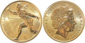 R1771 Australia 5 Dollars Elizabeth II Olympics Games Fencing Sydney 2000 UNC
