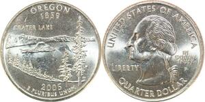 R1825 USA Oregon Quarter 1/4 Dollar Crater Lake 1859 2005 UNC -> Make Offer