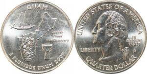 R1826 USA Guam Quarter 1/4 Dollar Guahan Itano Manchamorro 2009 UNC > Make Offer