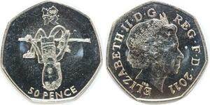 R1839 United Kingdom 50 Pence Elizabeth II High Jump JO London 2011 UNC ->Offer