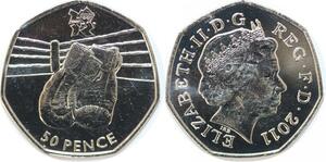 R1843 United Kingdom 50 Pence Elizabeth II Boxing JO London 2011 UNC -> M Offer