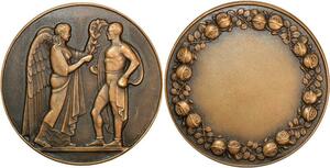 R1956 Médaille Art Déco Ange 1925 - 1930 Mascaux SUP -> Make Offer