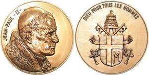 R1973 Medal Vatican Jean-Paul II Dieu pour tous les Hommes Belmondo SUP ->Offer