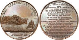 R1975 Rare Médaille Exil Napoléon Bonaparte Ste Helène 1840 SUP -> Make Offer