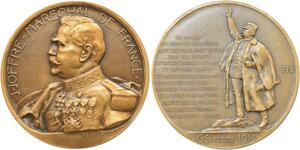 R2030 Médaille Marechal Joffre WWI 6 Septembre 1914 Henry Noco SUP -> Make Offer
