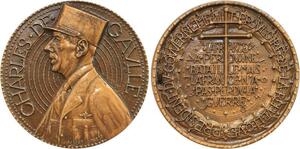 R2043 Médaille Général Charles de Gaulle 18 Juin 1940 de Jaeger SUP -> MOffer