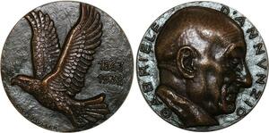 R2066 Rare Medal Italy Gabriele d'Annunzio 1938 SFAM N°48 Muller AU -> M Offer