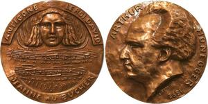 R2088 Rare Médaille Honneger Antigone Le Roi David Jeanne Au Bucher 1892 SPL