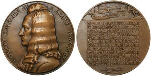 R2090 Rare Médaille USA 250 Years Louisian La Salle 1932 Delannoy UNC -> M Offer