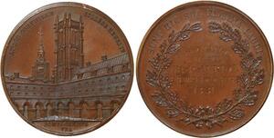 R2106 Médaille France Paris Collège Henri IV Auriol Perpignan Caqué 1881 SUP