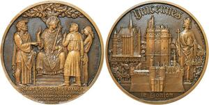 R2110 Rare Médaille France Saint Louis Donjon Vincennes Charles V Crouzat SPL