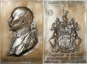 R2160 Rare Medal Congo Belge Baron Jacques Arabe 1892 1921 De Bremaecker SPL