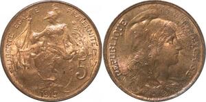 R2252 France 5 Centimes Dupuis 1912 SPL -> Faire Offre